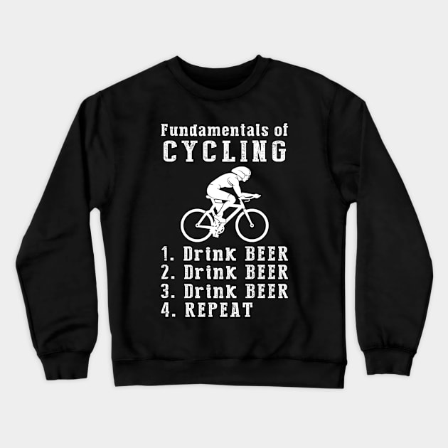 Pedals & Pints: Cycling and Beer Lover's Tee Crewneck Sweatshirt by MKGift